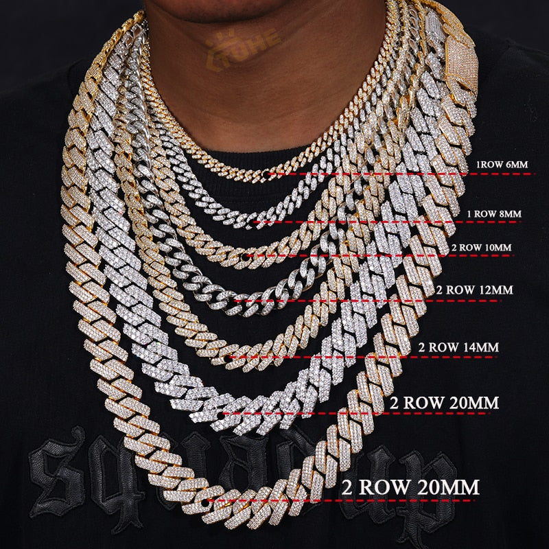 6mm - 20mm | Sterling Silver Miami Cuban Link Chain | Real Hip Hop Jewelry