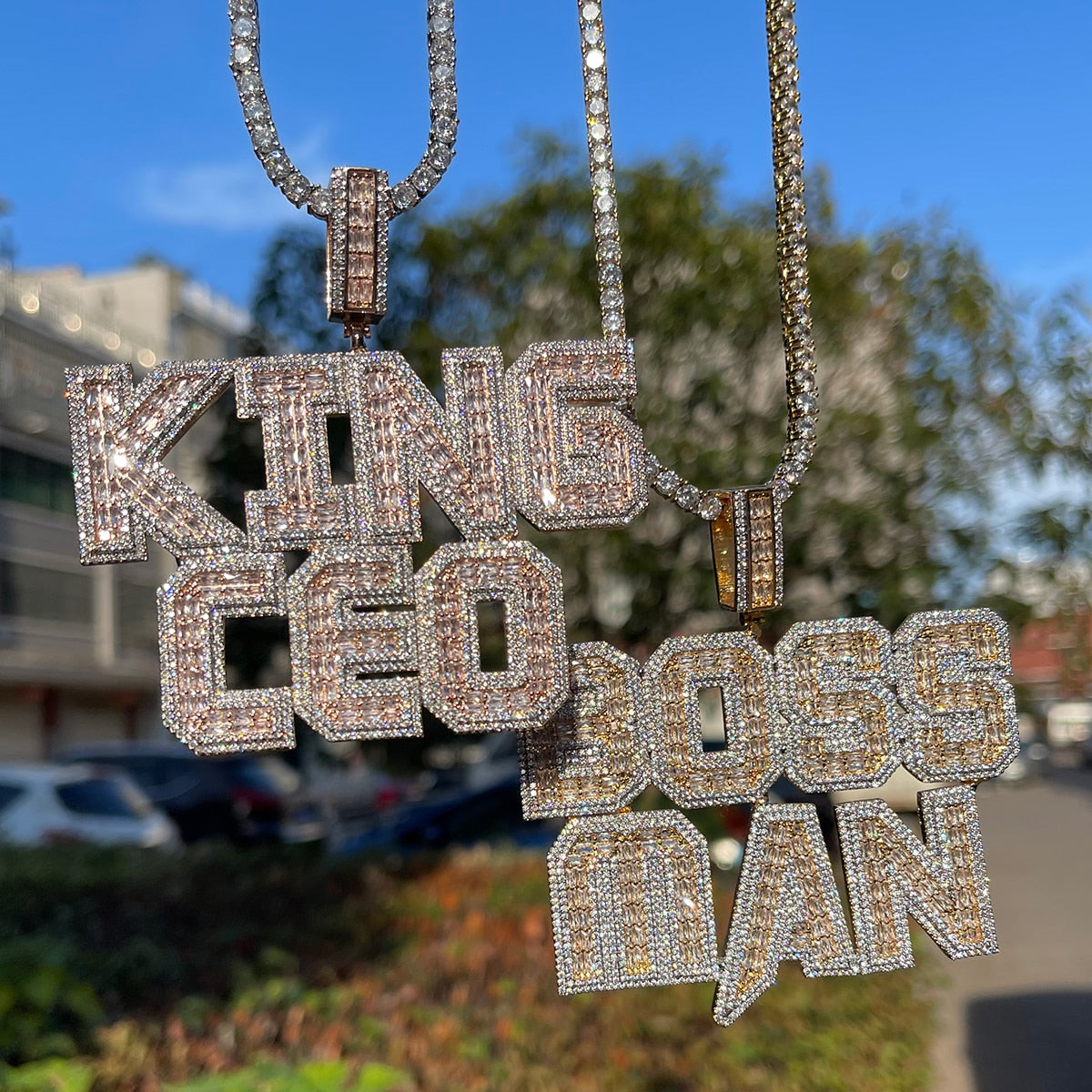 Custom on sale rapper necklace