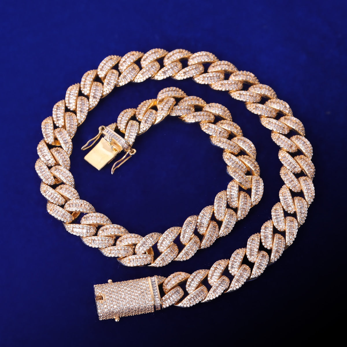 14mm Cuban Link Chain | Solid Rose Gold Cuban Link Chain