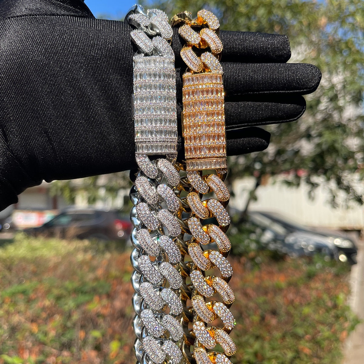 20mm Cuban Link Chain | Mens Rose Gold Cuban Link Chain