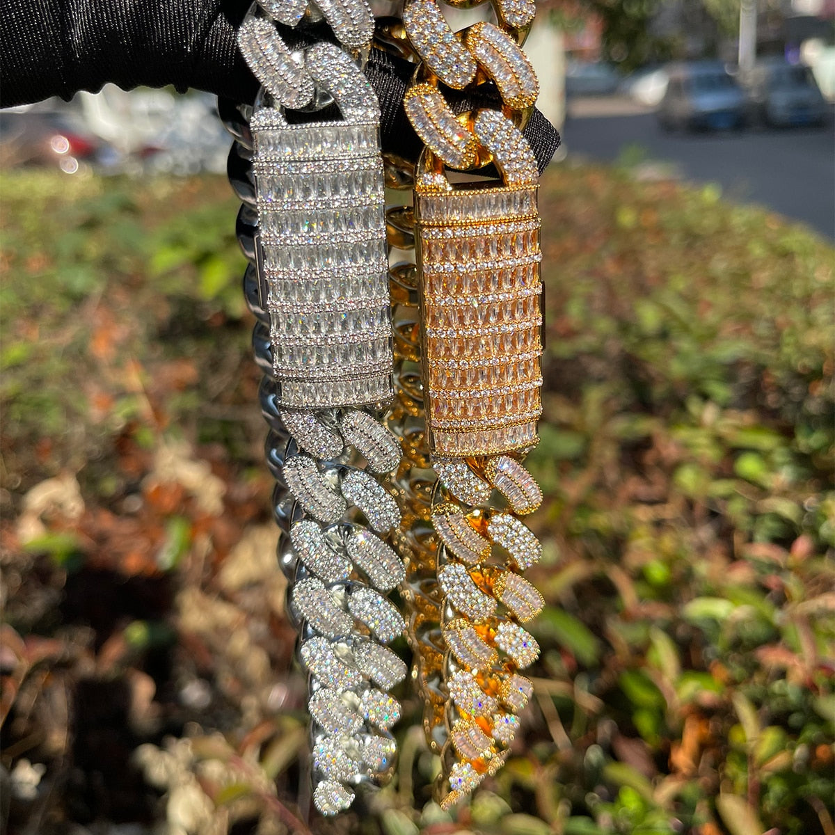 20mm Cuban Link Chain | Mens Rose Gold Cuban Link Chain