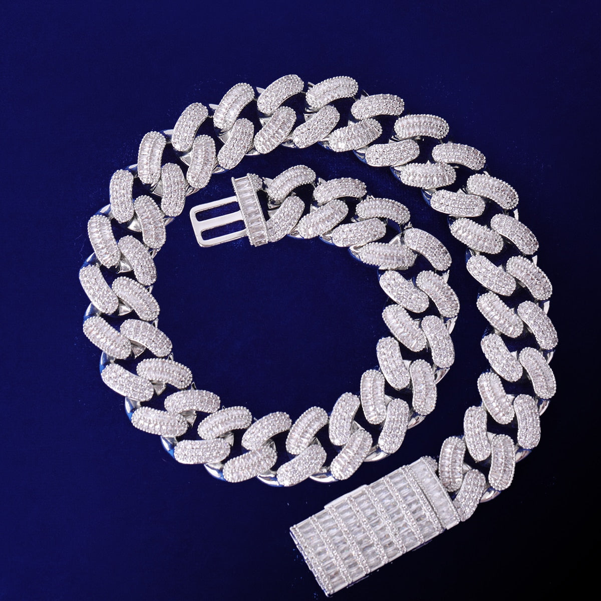 20mm Cuban Link Chain | Mens Rose Gold Cuban Link Chain