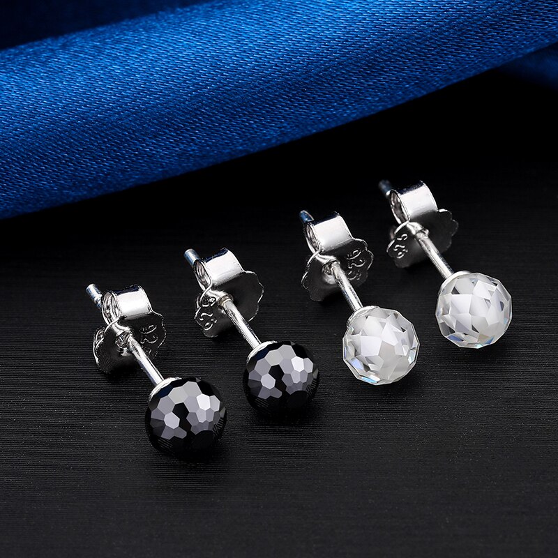 Black Diamond Stud Earrings Men's | Black Diamond Earrings