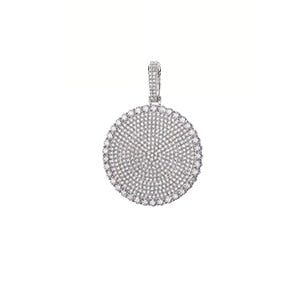 Large Circle Pendant Necklace | Mens Necklaces with Circle Pendants