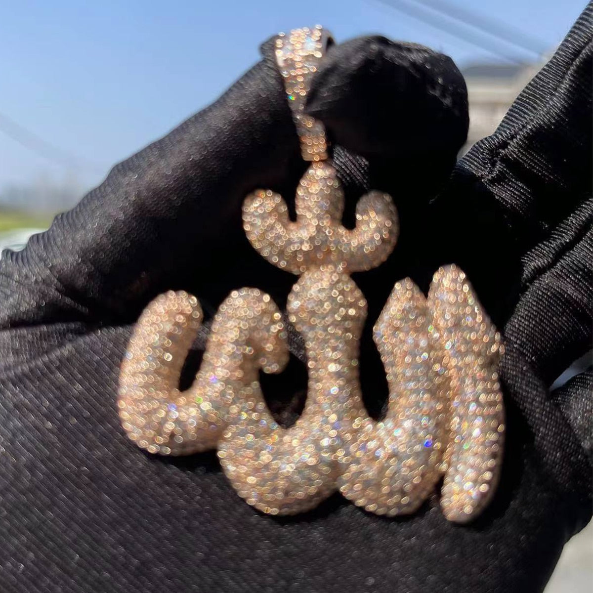 Allah diamond deals pendant