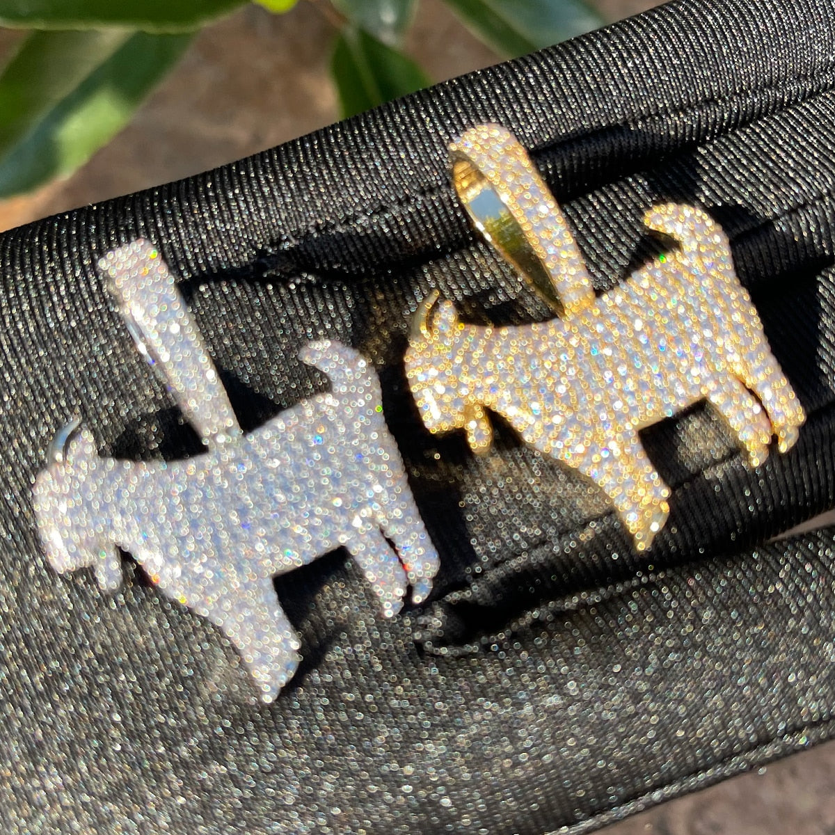 Goat Pendant | Iced Out Goat Pendant | Gold Goat Necklace