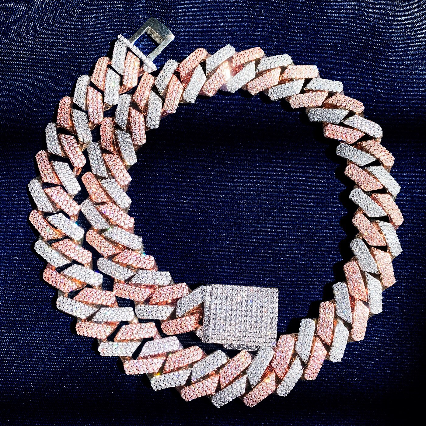 19mm | Mens Rose Gold Cuban Link Chain | Rose Gold Cuban Link Necklace