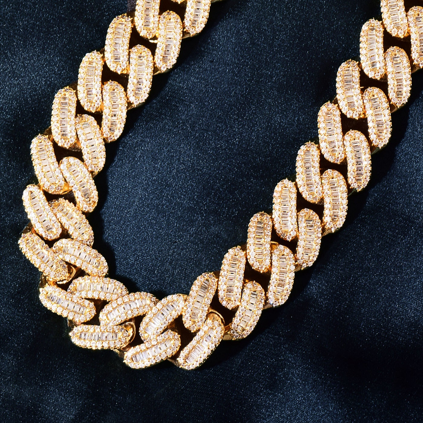 15mm | Diamond Cuban Link Bracelet White Gold | Cuban Link Bracelet Diamond