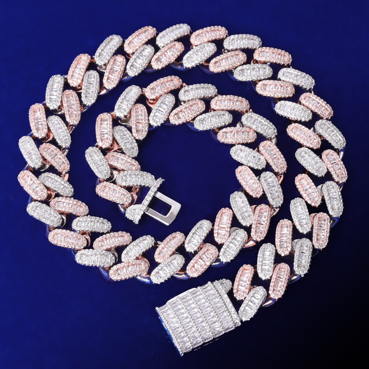 15mm Cuban Link Chain | Womens Cuban Link Chain | Womens Diamond Cuban Link Chain