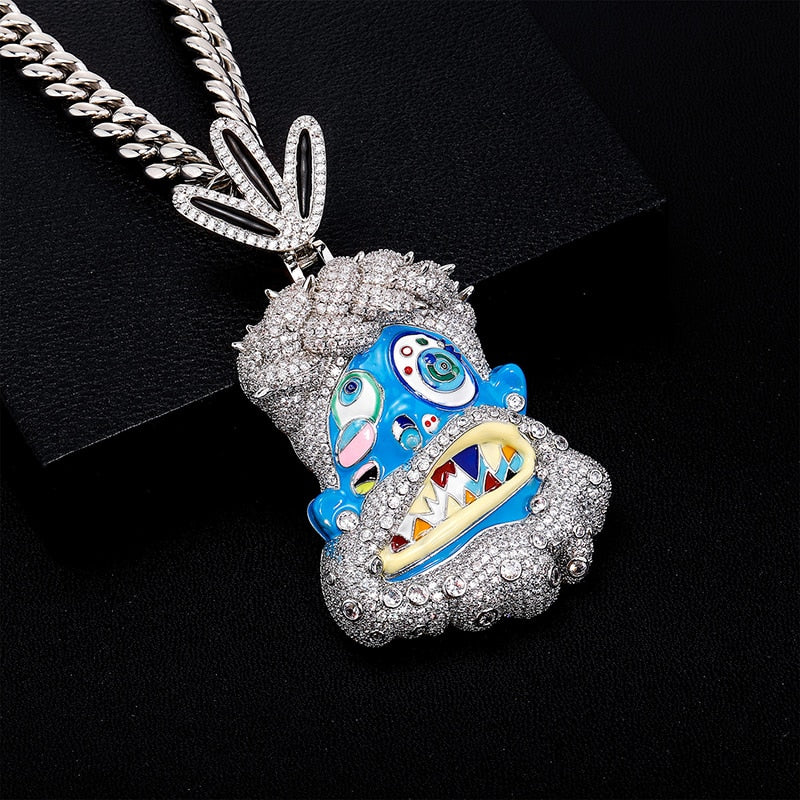 ICEGANG orders Smurf Pendant + Chain *Swarvoski Crystals