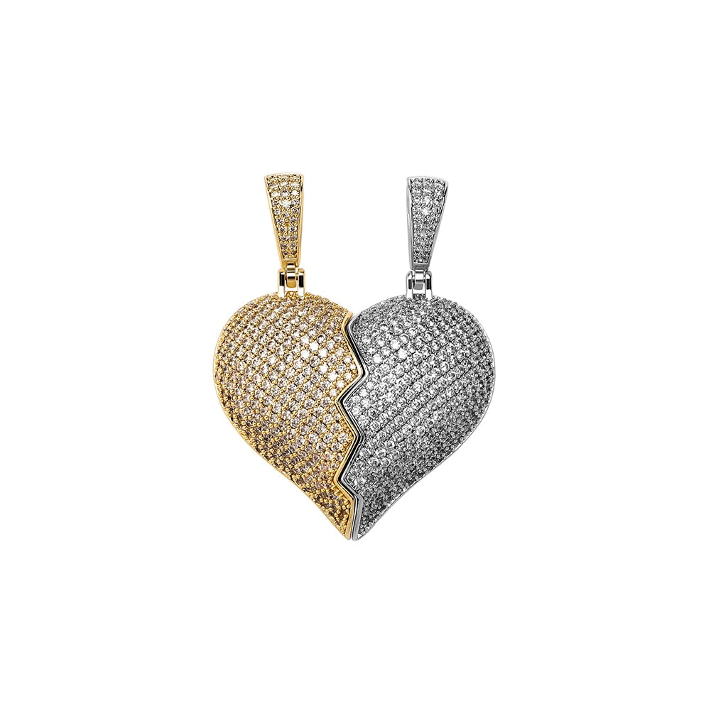 Broken Heart Necklace | Heart Magnetic Necklace