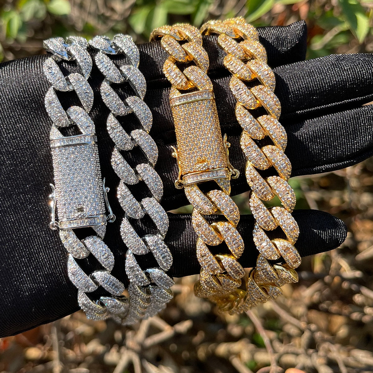 14mm Cuban Link Chain | Solid Rose Gold Cuban Link Chain