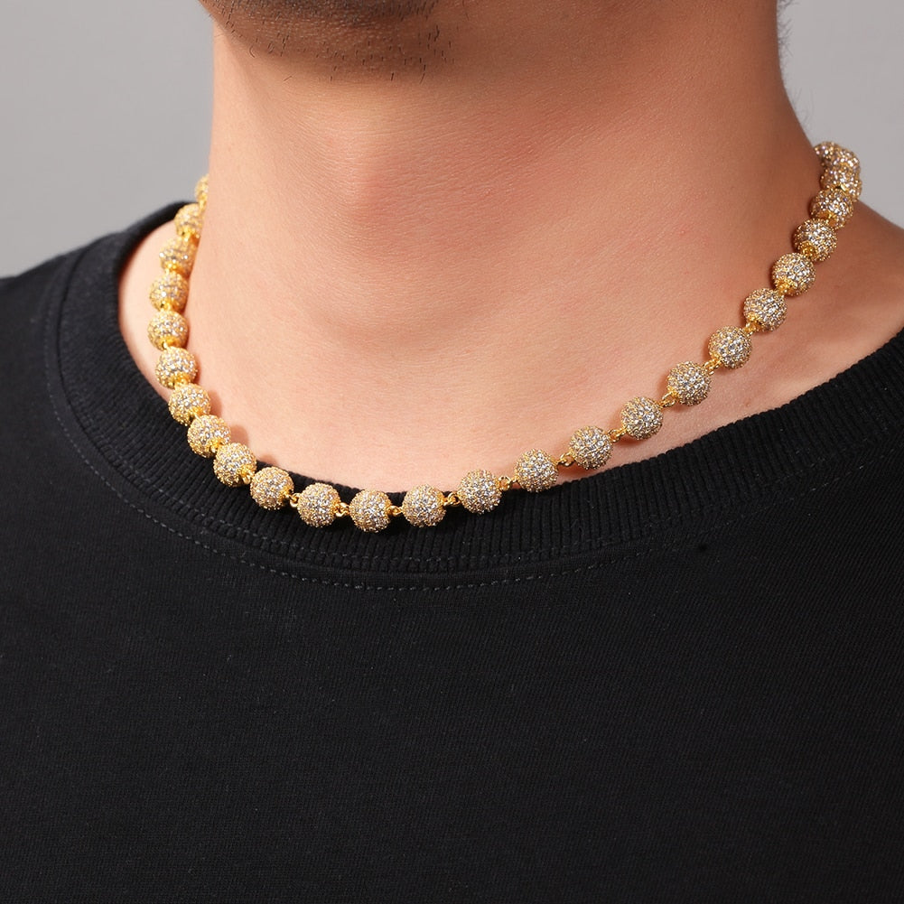 8.5mm Chain | Ball Link Necklace | Hip Hop Jewelry