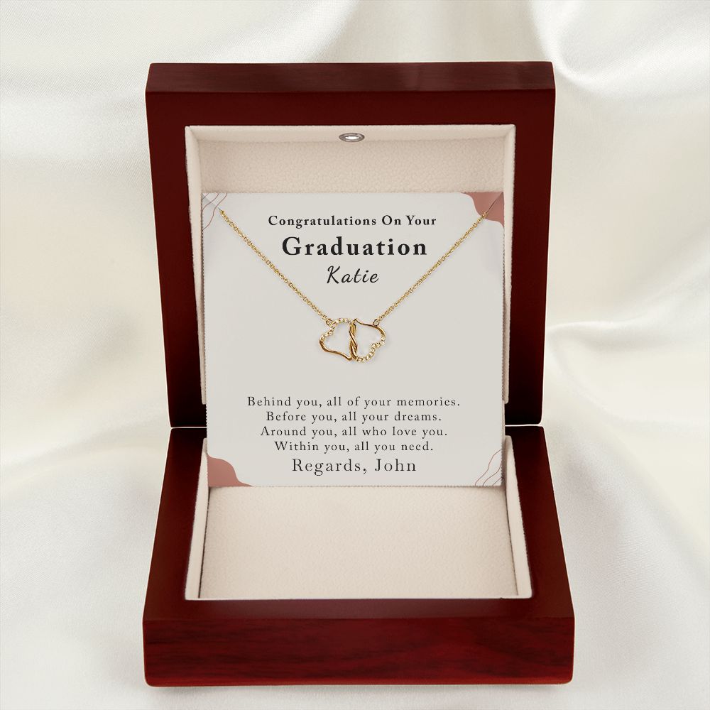 Graduation Gifts for Girls  | Personalized | Everlasting Love Necklace