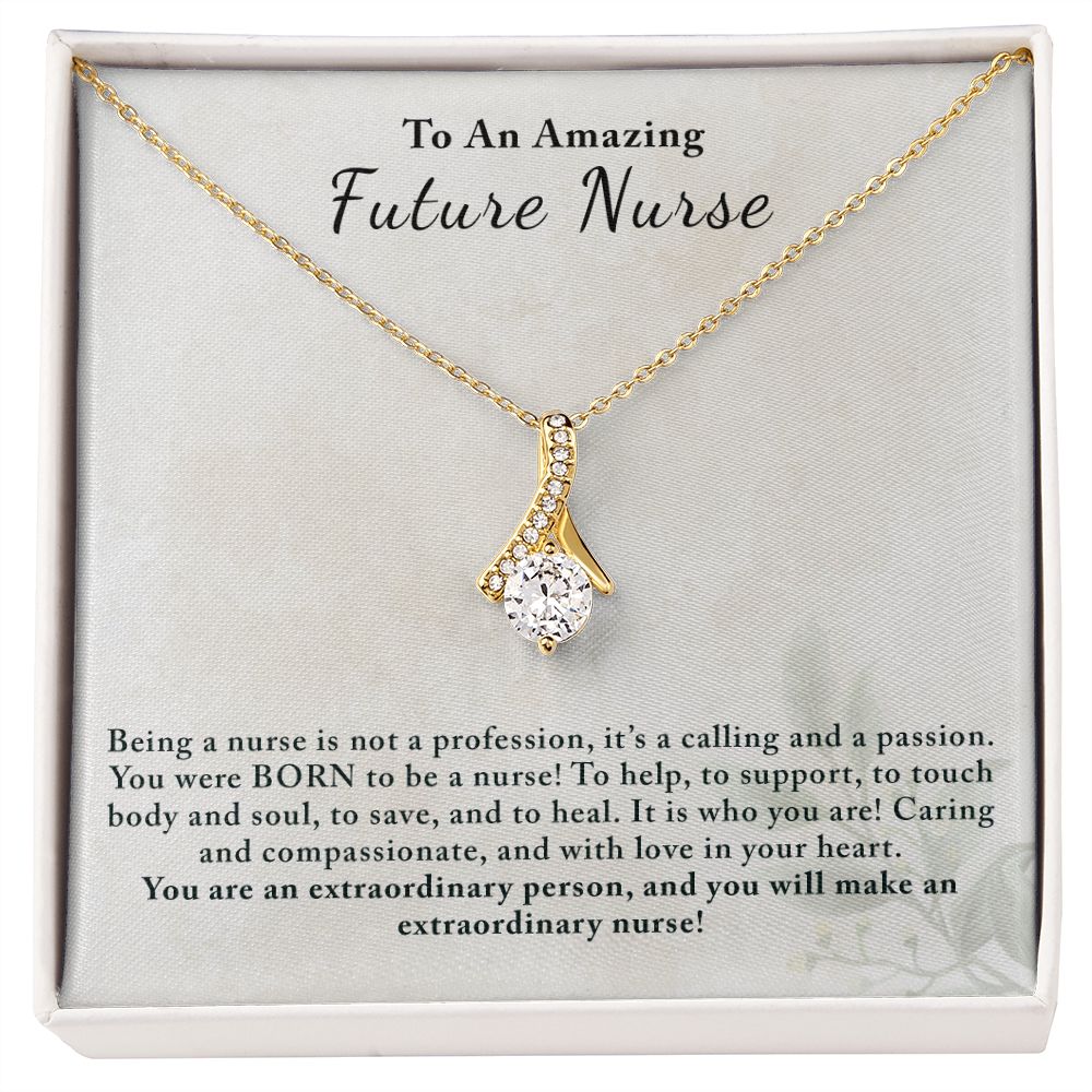 Gift for Future Nurse | Custom Message Card with Beautiful Necklace - Julri Box