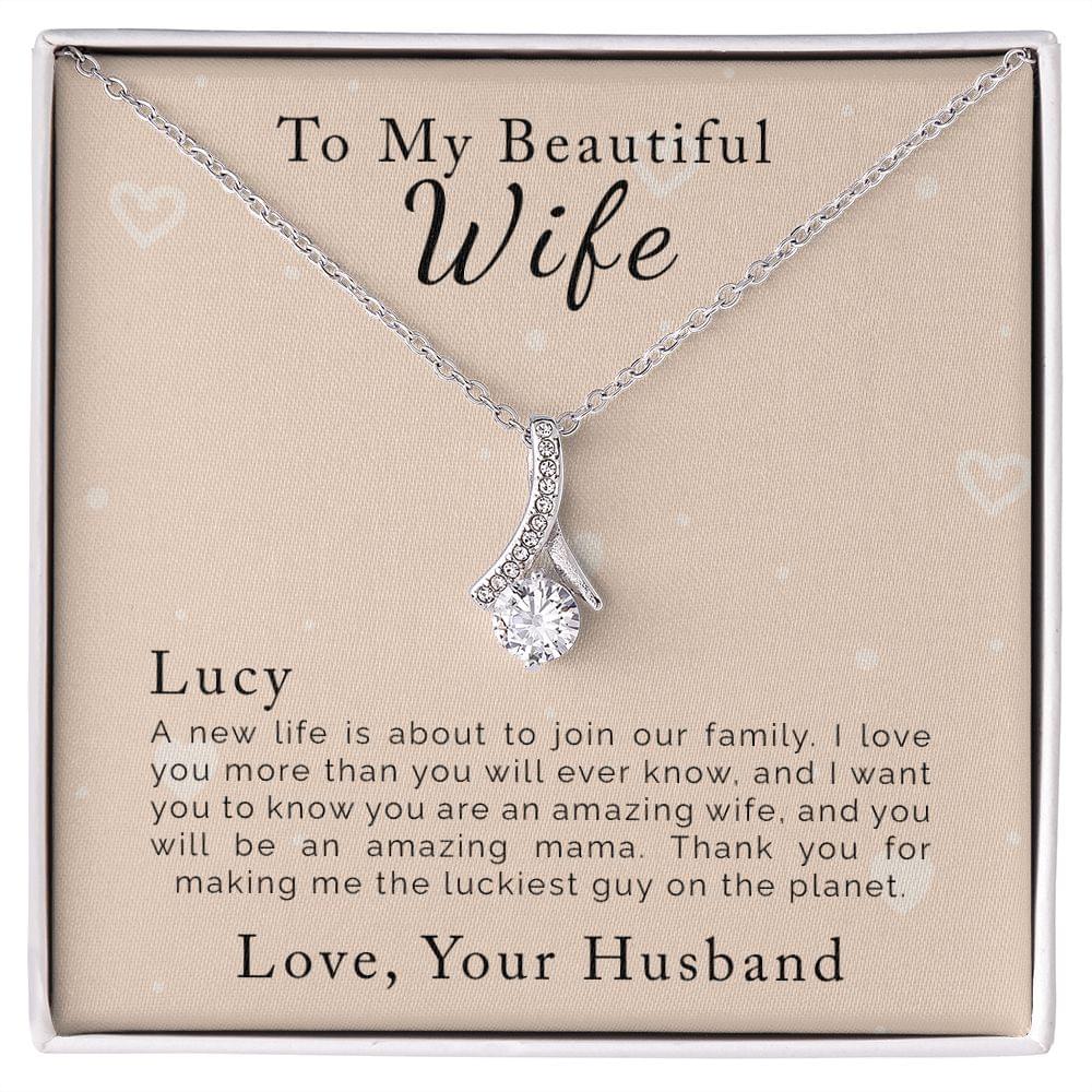 Best Pregnancy Gifts for Wife | Personalized | Alluring Beauty Necklace