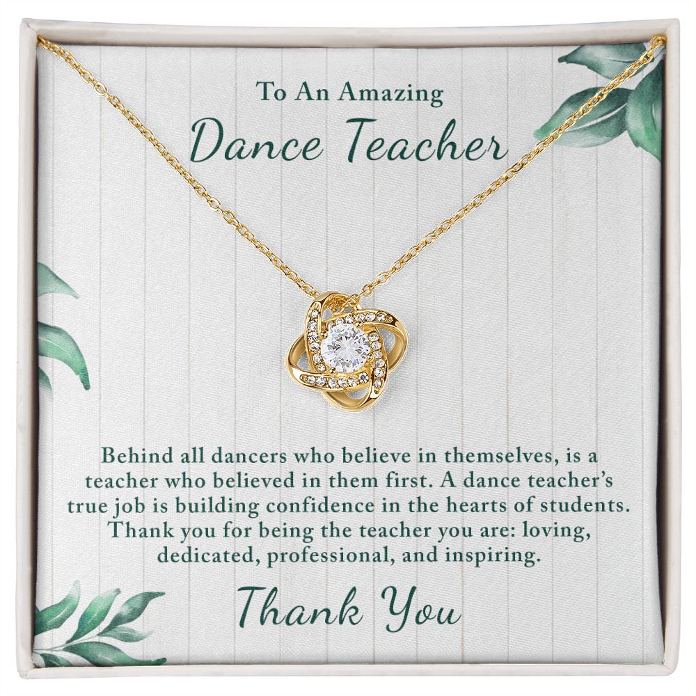 Gift for Dance Teacher | Custom Message Card with Beautiful Necklace - Julri Box