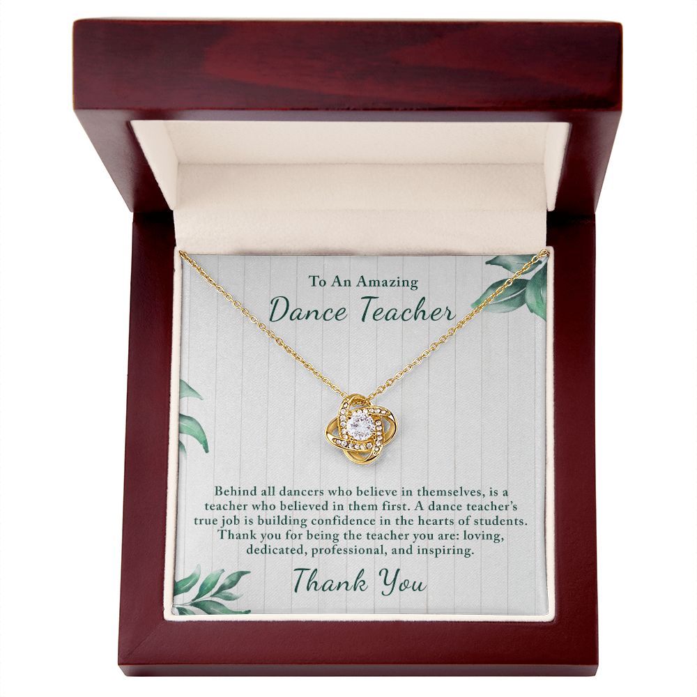 Gift for Dance Teacher | Custom Message Card with Beautiful Necklace - Julri Box