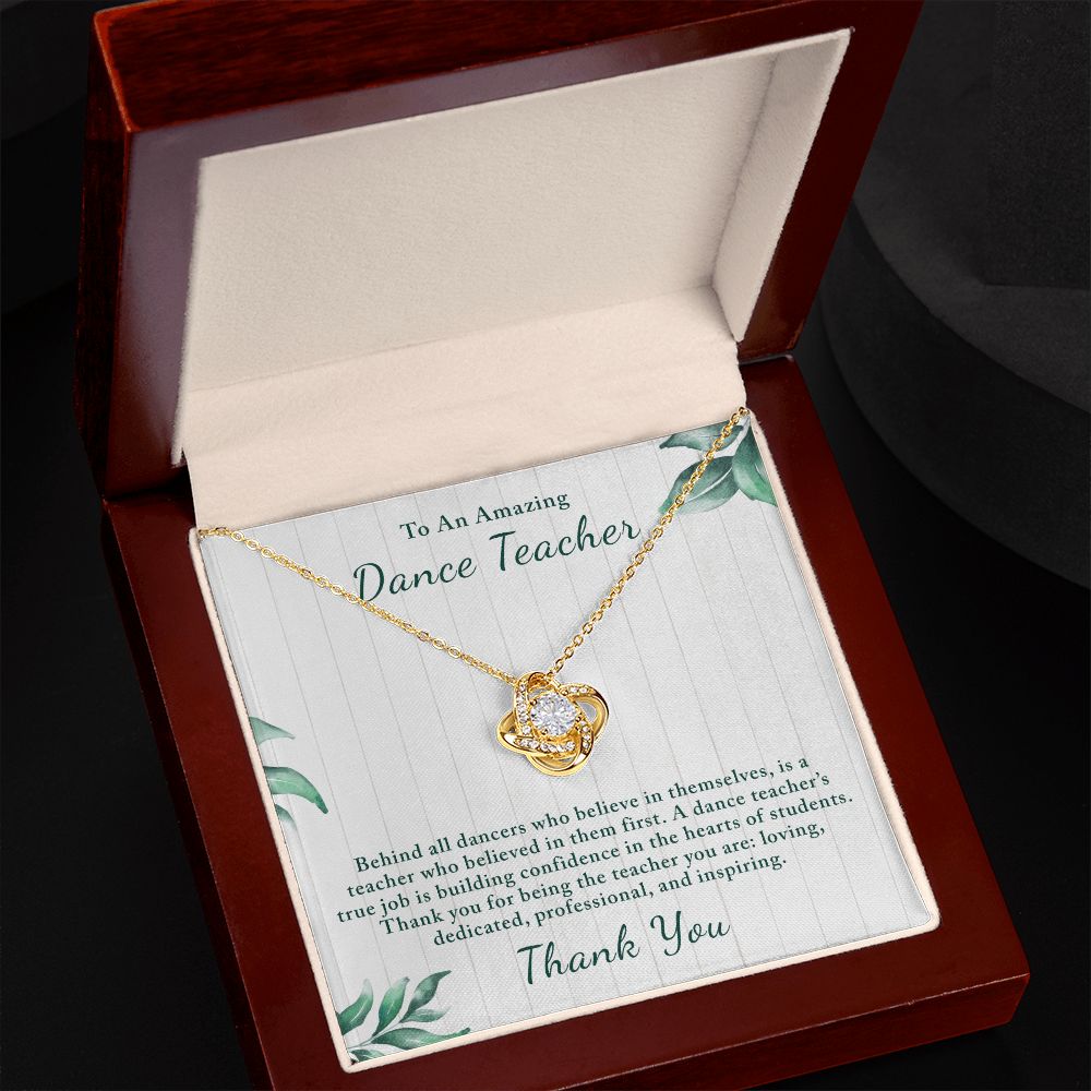 Gift for Dance Teacher | Custom Message Card with Beautiful Necklace - Julri Box