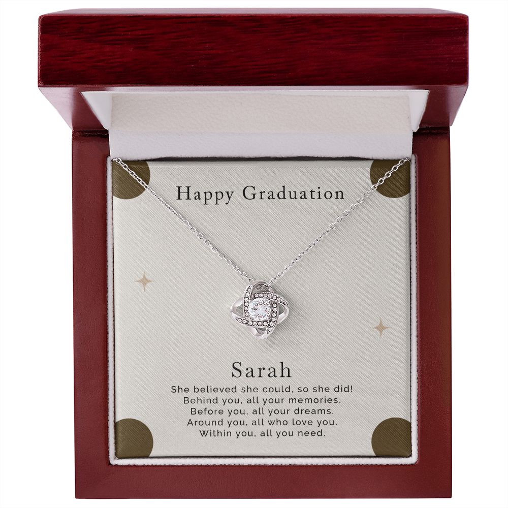 High School Graduation Gifts for Girls | Love Knot Necklace