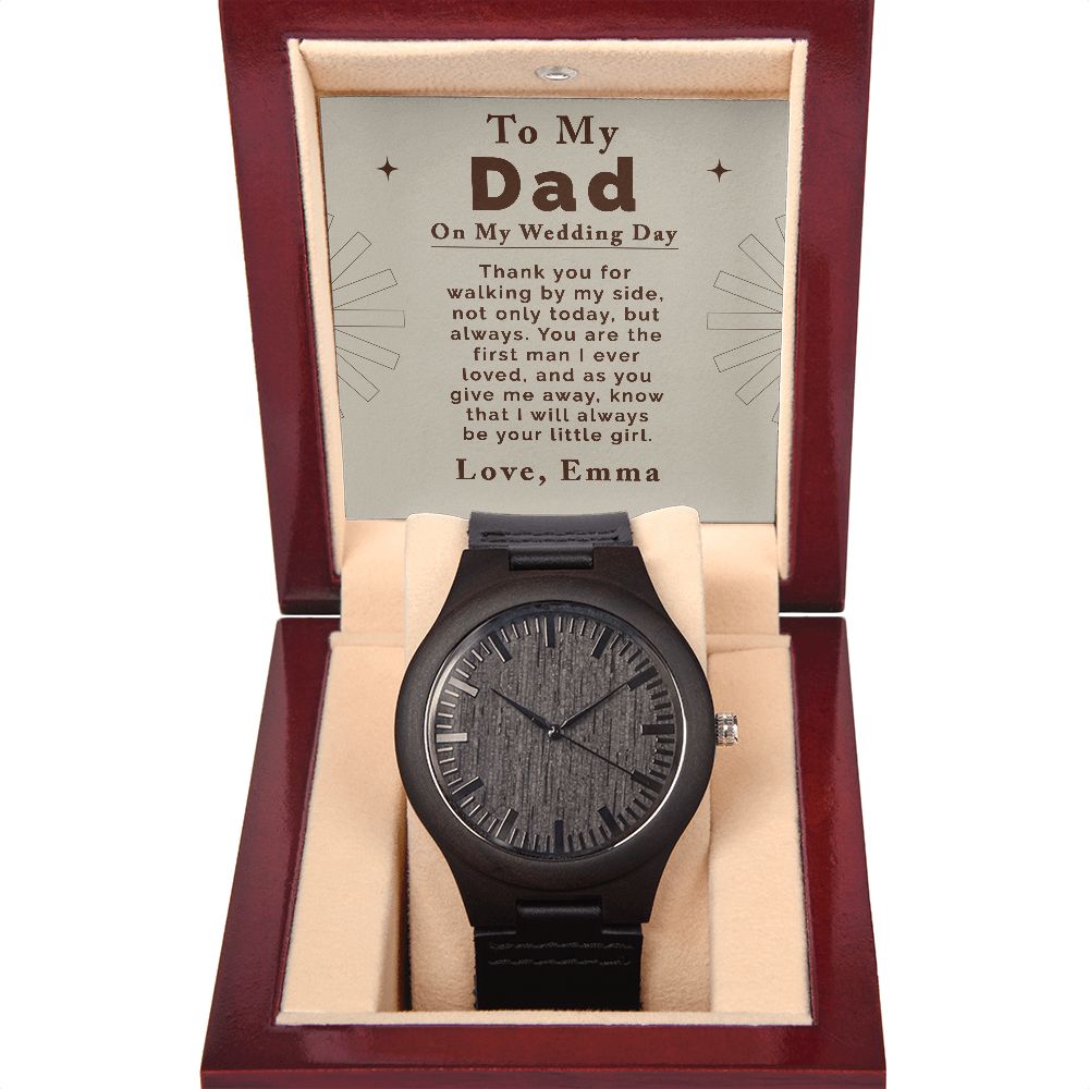 Gifts for Dad on Wedding Day | Men's Wooden Watch