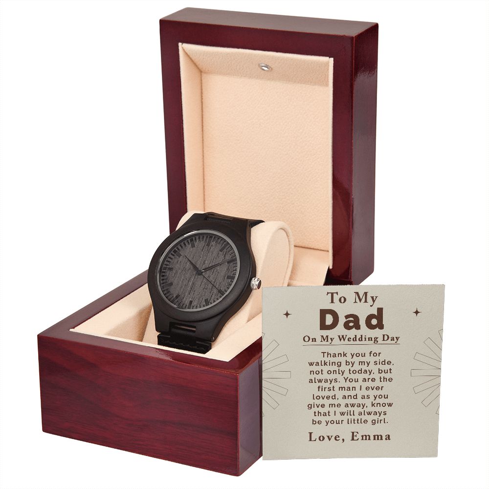 Gifts for Dad on Wedding Day | Men's Wooden Watch