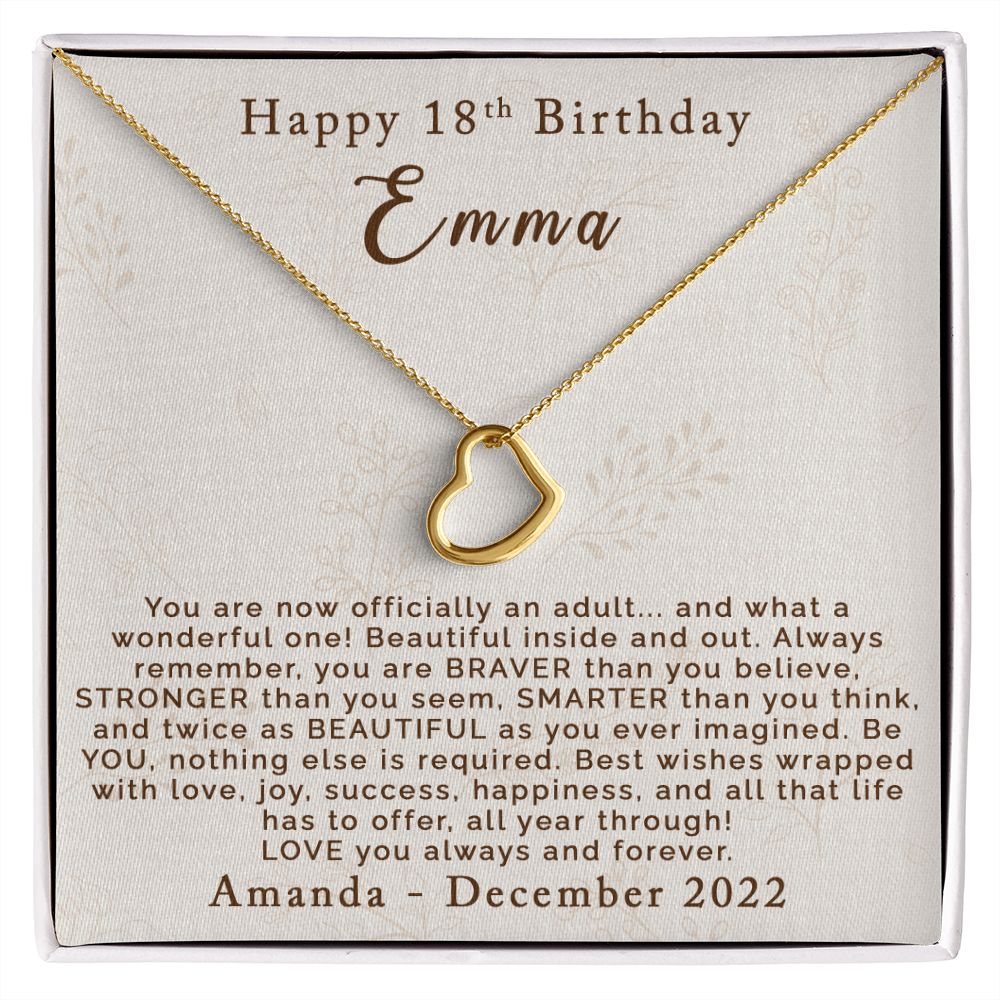 Buy Rose Gold Happy Birthday Necklace Personalised With Happy 13th, 16th,  18th, 21st, 30th, 40th, 50th or 60th Birthday Online in India - Etsy