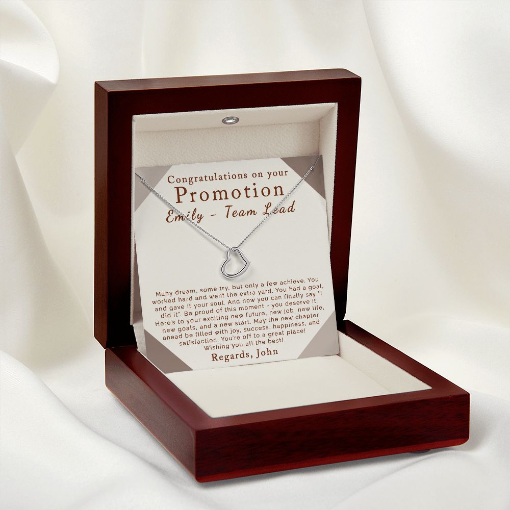 Promotion | Personalized | Delicate Heart Necklace - Julri Box