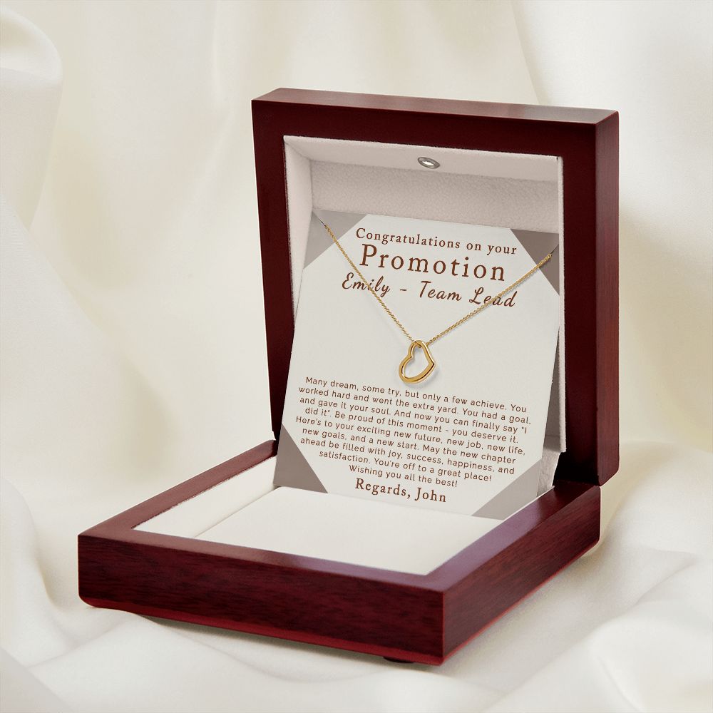 Promotion | Personalized | Delicate Heart Necklace - Julri Box