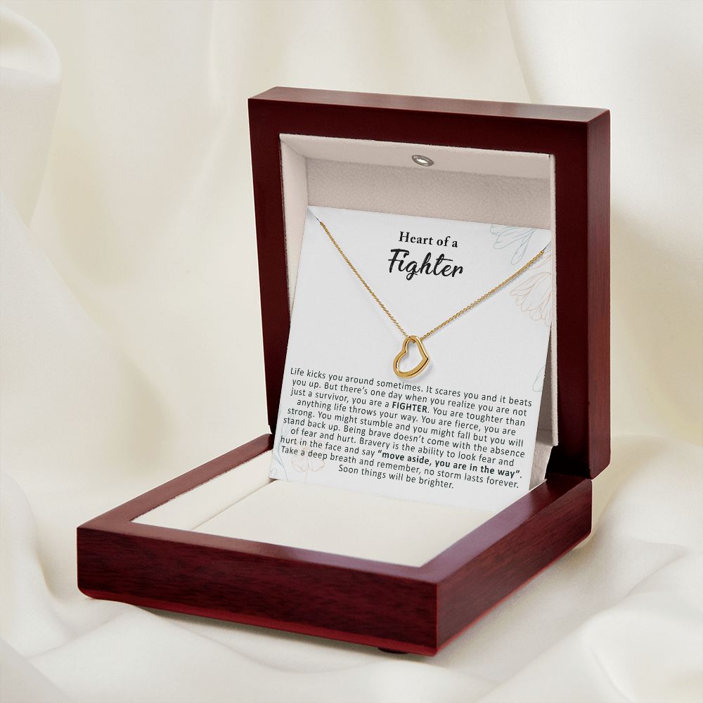 Inspirational Gift for Woman | Delicate Heart Necklace - Julri Box