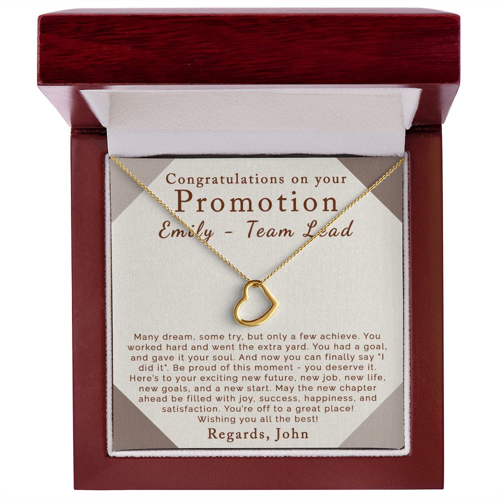 Promotion | Personalized | Delicate Heart Necklace - Julri Box