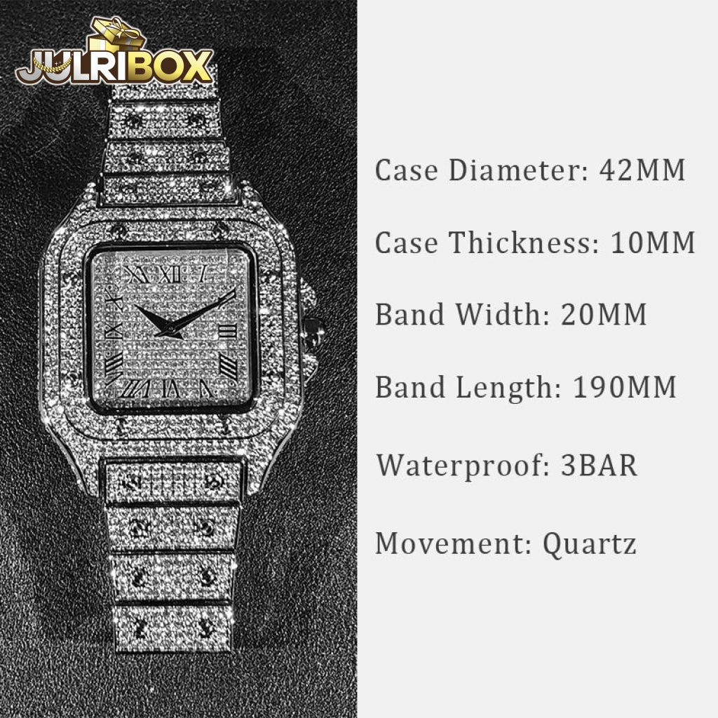 Ice Out Watches | Relogio Luxury Diamond Quartz Classic Stylish Waterproof Watch