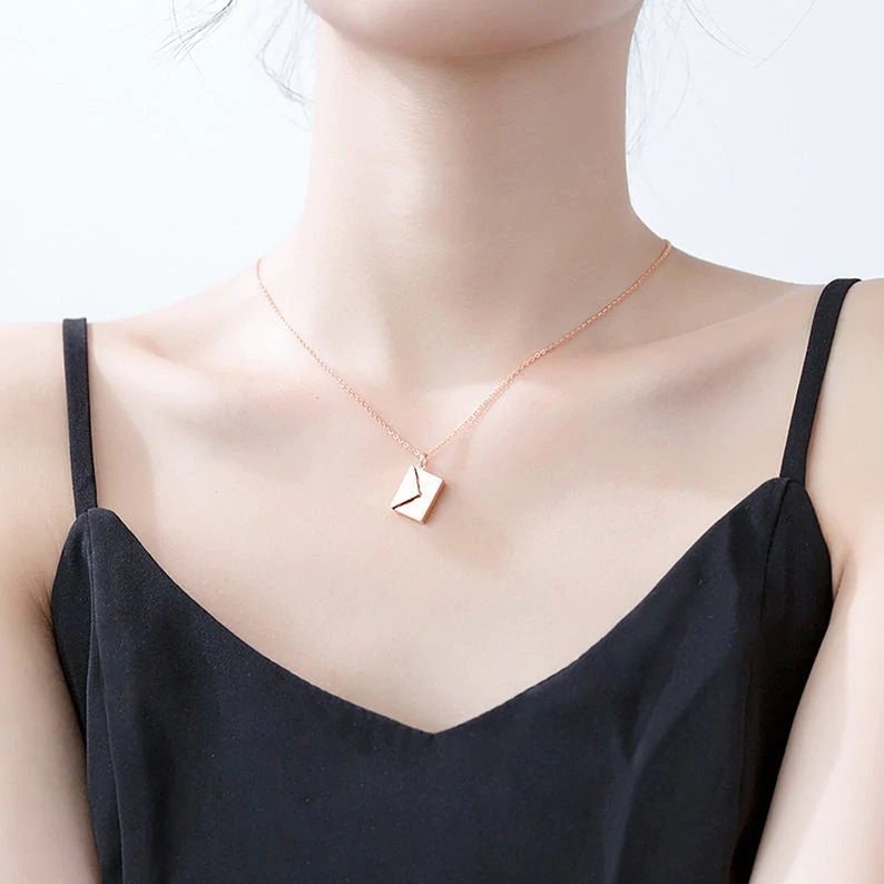 Envelope Necklace for Her - Julri Box