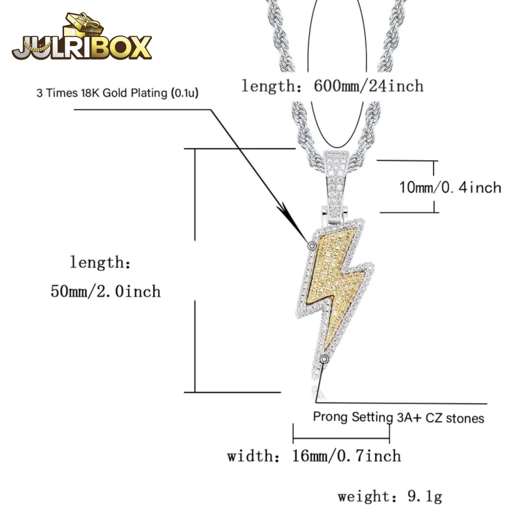 Lightning Pendant | Bolt