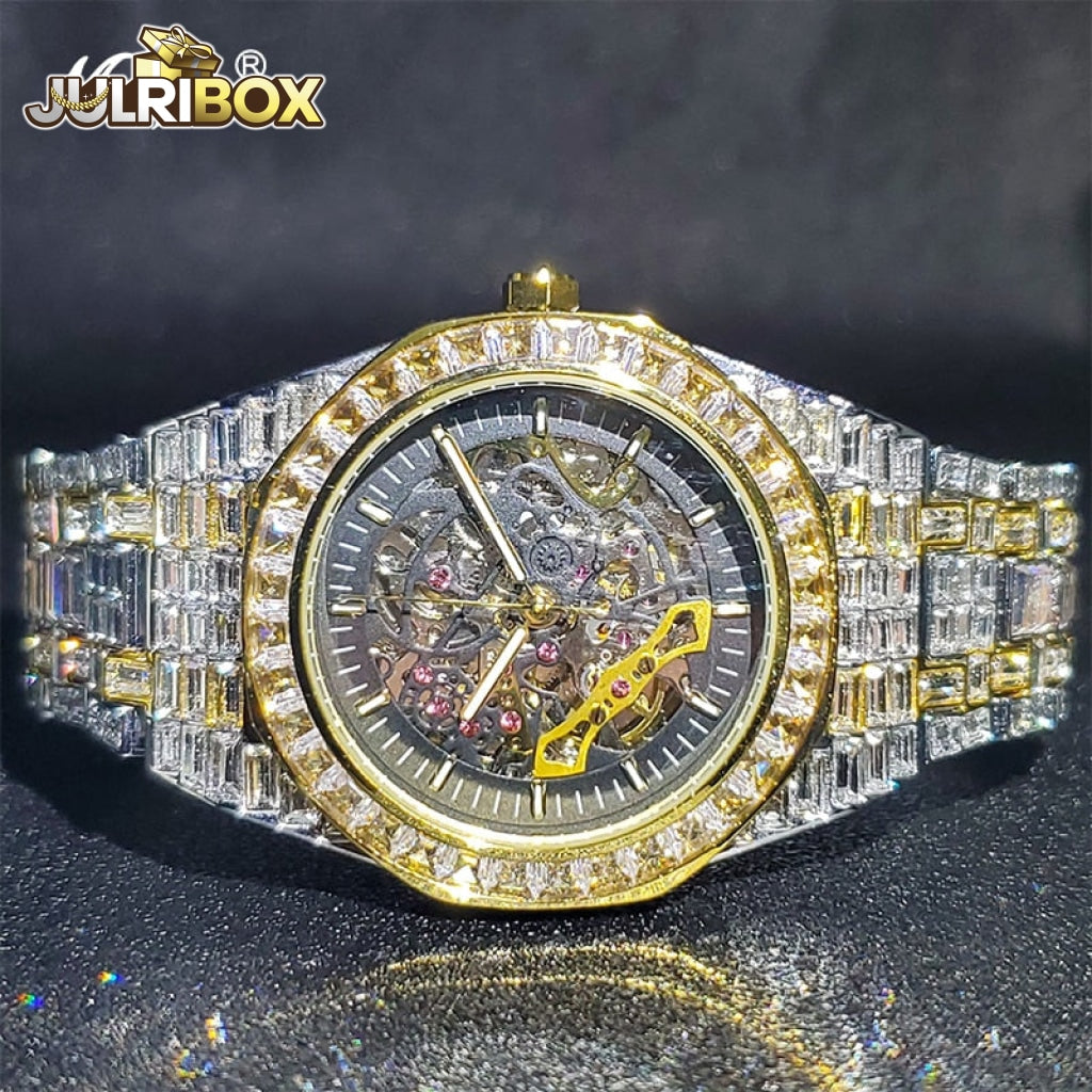 Skeleton iced out hot sale